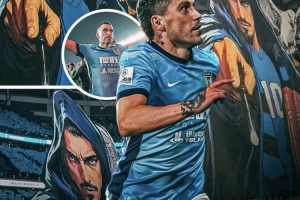 罗马尼亚媒体报路斯坦丘巨型TIFO：看看大连球迷为他筹备了什么