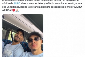 努涅斯社媒祝福阿劳霍：你将能感触到利物浦球迷的爱，他们很出格
