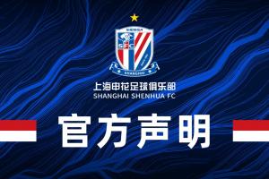 遭传递品评！申花申明：齐全接受处置决定，呼吁申花球迷理性呐喊