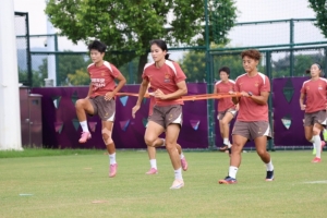 强化体能储蓄 加强思想意识 中国女足亚运会备战工作稳步进行