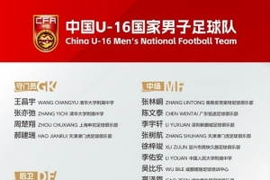 马德兴：张耀坤挂帅U16国少初次集训 将参与沈阳四国赛、海湾杯